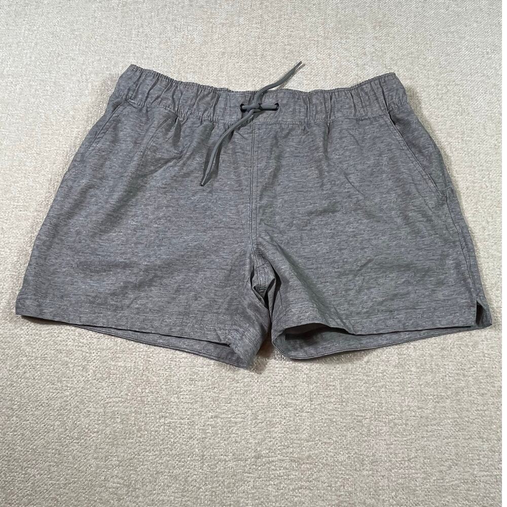 Drake Men’s Med Gray Drawstring Waist Pull On Performance Casual Shorts Outdoor